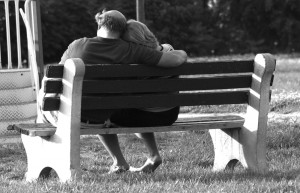 couple on a bench