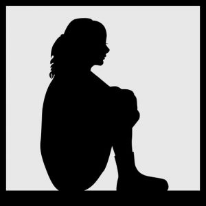 woman's silhouette