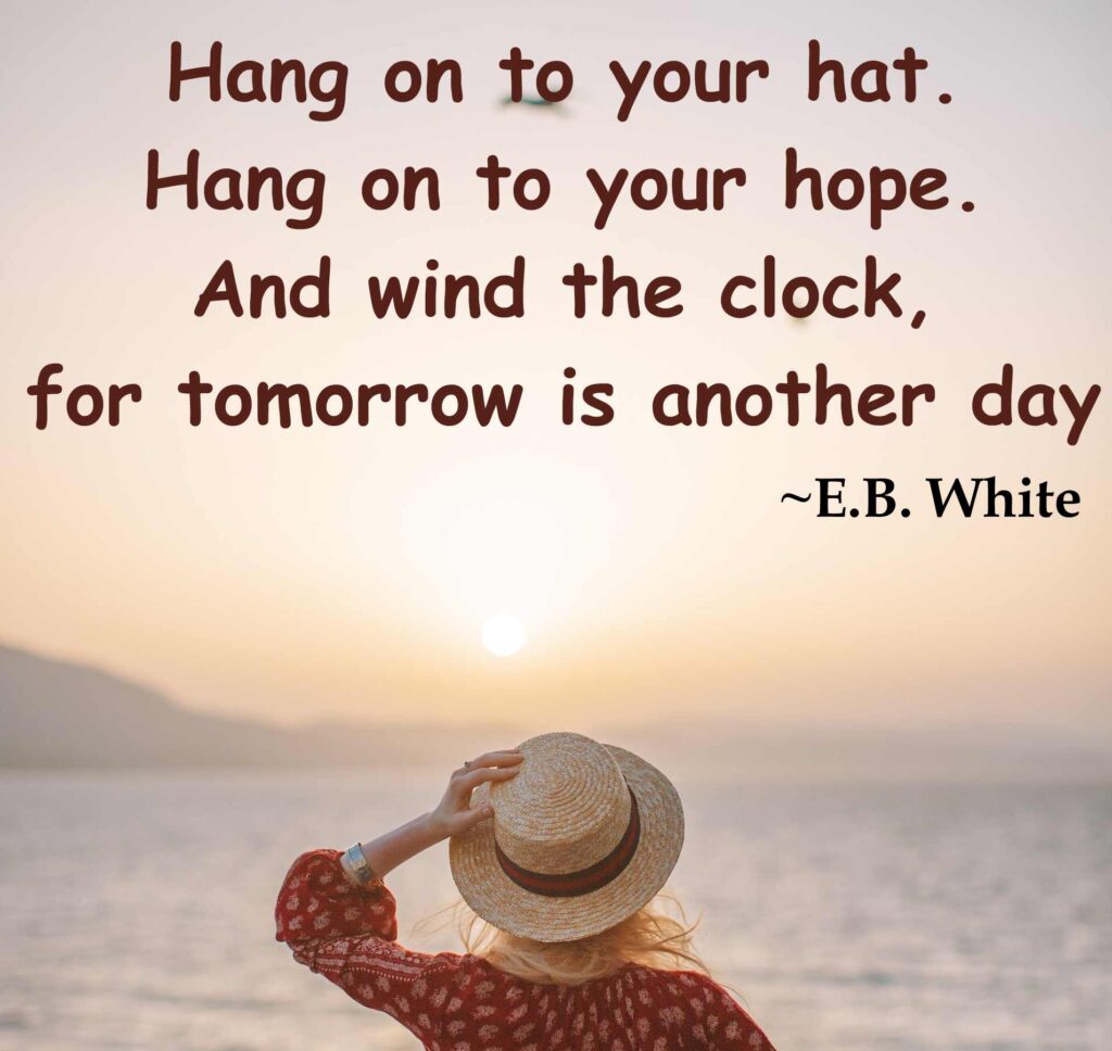 Inspirational quote from E.B. White